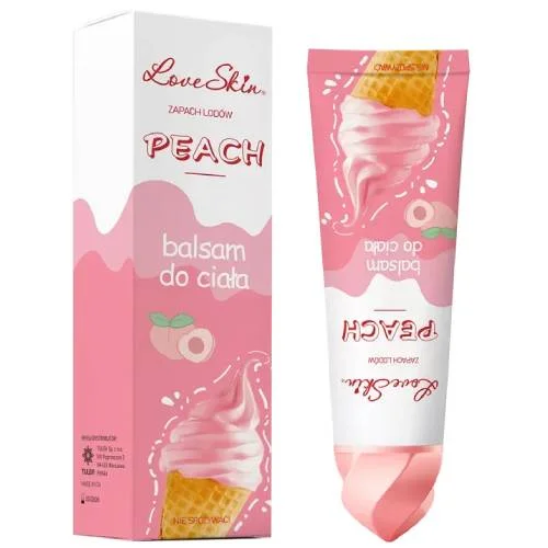 Miniaturka artykułu - Love Skin Ice Cream Peach Balsam do ciała z ekstraktem z brzoskwini, 120 g