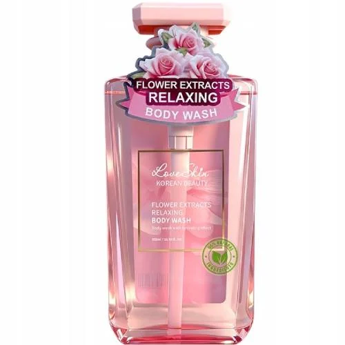 Miniaturka artykułu - Love Skin Korean Beauty Flower Extracts Relaksujący Żel do mycia ciała, 500 ml