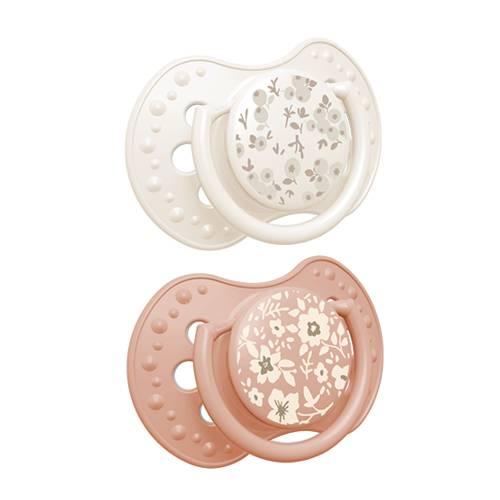 Miniaturka artykułu - LOVI Blossom Ivory Smoczek uspokajający, silikonowy, dynamiczny 6-18m, 2szt.