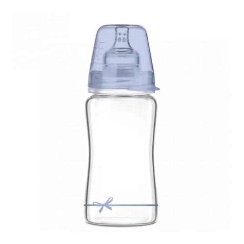Miniaturka artykułu - LOVI Butelka szklana Diamond Glass Baby Shower boy, 250 ml