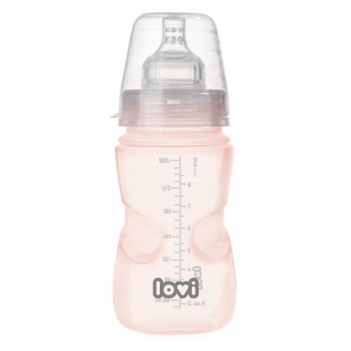 Miniaturka artykułu - LOVI Butelka Trends 3m+ r&oacute;żowa, 250ml