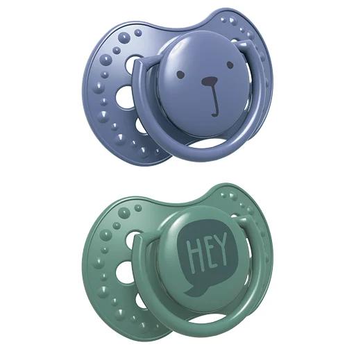 Miniaturka artykułu - LOVI Hey Boy Smoczek silikonowy dynamiczny 3-6m 22/886, 2szt.