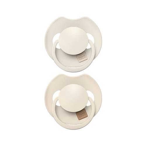Miniaturka artykułu - LOVI Smoczek dynamiczny silikonowy 6-18m Prime Coconut/Ivory, 2szt. 34/402