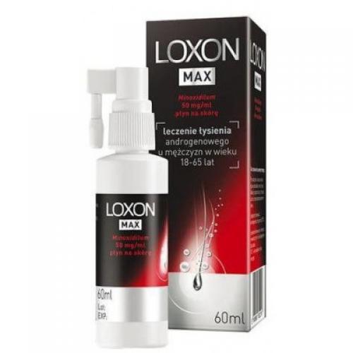 Miniaturka artykułu - LOXON MAX 5% płyn przeciw wypadaniu włos&oacute;w - 60 ml USZKODZONE TEKTUROWE OPAKOW.
