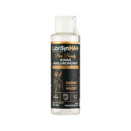Miniaturka artykułu - Singularis LubriSyn HA+ Kwas hialuronowy wysokocząsteczkowy Sk&oacute;ra Włosy smak winogronowy, 70 ml