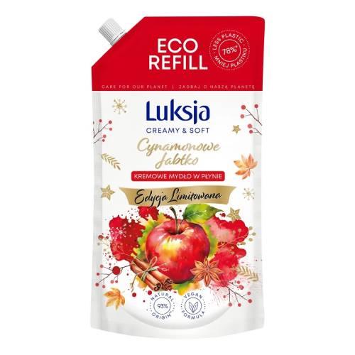 Miniaturka artykułu - LUKSJA Mydło w płynie do mycia rąk Cynamonowe Jabłko, 900 ml
