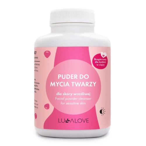 Miniaturka artykułu - LULLALOVE Puder do mycia twarzy - malinowy, 75g
