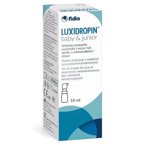 Miniaturka artykułu - Luxidropin Baby & Junior krople do oczu, 10ml KR&Oacute;TKA DATA 31.08.2026