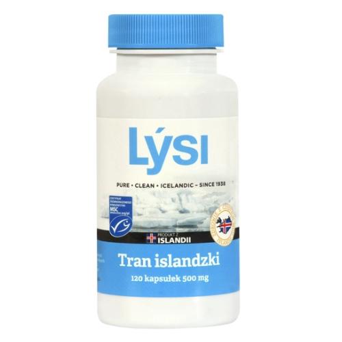Miniaturka artykułu - Lysi Tran islandzki 500 mg, 120 kaps.