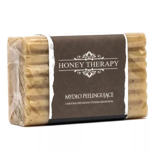 Miniaturka artykułu - ŁYSOŃ Honey Therapy Mydło peelingujące z pyłkiem i miodem, 130g