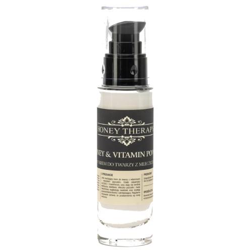 Miniaturka artykułu - ŁYSOŃ Honey Therapy Nawilżający krem do twarzy z mleczkiem pszczelim, 50ml