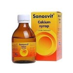 Zdjęcie produktu - SANOSVIT CALCIUM Lek w postaci syropu uzupełniający wapno, 150ml