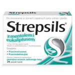 STREPSILS Mentolowo - eukaliptusowy - 24 pastylki