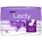 Seni Lady Plus Anatomiczne wkłady urologiczne, 15 sztuk