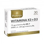 Zdjęcie produktu - Protego Witamina K2+D3 - 30 kapsułek