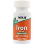 NOW Iron 18 mg- 120 kaps.