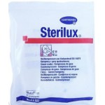 Zdjęcie produktu - STERILUX Kompresy gazowe jałowe 17-nitkowe 12-warstwowe 10cm x 10cm, 3szt.