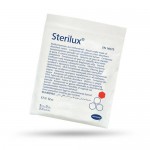 Zdjęcie produktu - STERILUX Kompresy gazowe jałowe 17-nitkowe 12-warstwowe 5cm x 5cm, 3szt.