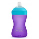 Zdjęcie produktu - AVENT Kubek z miękkim ustnikiem 9m+ 802/02 fiolet- 300ml