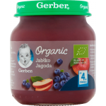 Gerber Organic Jabłko jagoda po 4. miesiącu - 125 g