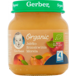 Gerber Organic Jabłko brzoskwinia morela po 4. miesiącu - 125 g