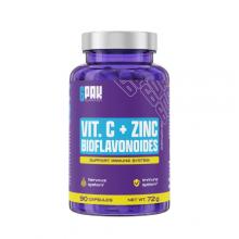 Zdjęcie produktu - 6Pak Nutrition Witamina C + Cynk + Bioflawonoidy, 90 kaps.
