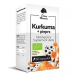 Zdjęcie produktu - Kurkuma+pieprz - 60kaps. DARY NATURY