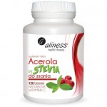Zdjęcie produktu - ALINESS Acerola ze stewią do ssania - 120 tabletek 