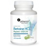 Zdjęcie produktu - ALINESS Betaine HCL, Pepsyna 650/150 mg - 100 kapsułek