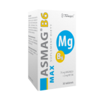 Zdjęcie produktu - Asmag B6 Max magnez + witamina B6 - 50 tabletek