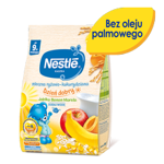 NESTLE Dzień dobry Kaszka mleczna ryżowo-kukurydziana jabłko banan morela po 9 miesiącu, 230 g