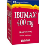 Zdjęcie produktu - Ibumax 400mg tabl.powl. 0,4 g 50 tabl.