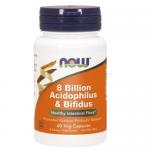 Zdjęcie produktu - NOW 8 Bilion Acidophilus & Bifidus, 60 vege kaps.