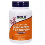 Zdjęcie produktu - NOW FOODS Glukozamina 750 mg z Chondroityną, 60 tabletek