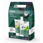 TOŁPA Zestaw Green Energia Krem-sorbet, 50ml + Żel-peeling, 150ml + Płyn micelarny, 200ml