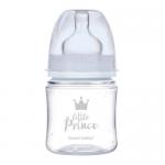 Zdjęcie produktu - CANPOL BABIES butelka szeroka antykolkowa  PP EasyStart ROYAL BABY niebieska, 120ml 35/233