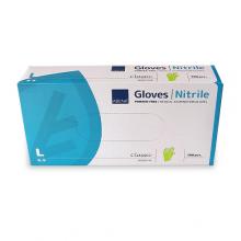 Zdjęcie produktu - ABENA NITRILE Rękawiczki rozmiar L nitrylowe bezpudrowe - zielone, 100szt.