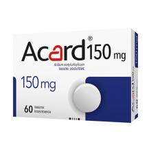 Zdjęcie produktu - Acard 150 mg tabletki dojelitowe, 60tabletek