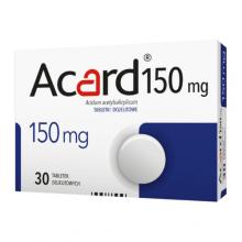Zdjęcie produktu - Acard 150mg, 30tabl.dojelit.