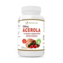 Zdjęcie produktu - Progress Labs Acerola 250 mg smak wiśniowy, 120 past. do ssania