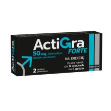 Actigra Forte 50mg, 2 tabletki