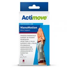 Zdjęcie produktu - Actimove Professional Line ManuMotion Orteza stabilizująca nadgarstek ze wzmocnieniem i kompresją medyczną (L) lewa biała