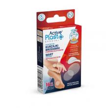 Zdjęcie produktu - ACTIVE PLAST Plastry na kurzajki i brodawki, 16 szt.