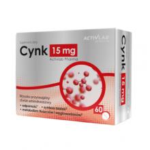 Zdjęcie produktu -  ACTIVLAB Cynk 15mg, 60 tabletek