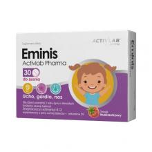 Zdjęcie produktu - ACTIVLAB Eminis tabletki do ssania smak truskawkowy, 30 tabletek