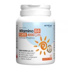 Zdjęcie produktu - Activlab Pharma Witamina D3 Forte 4000, 60 kaps. softgel