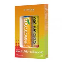 Zdjęcie produktu - ACTIVLAB PHARMA Zestaw ElectroVit pomarańczowy, 20tabl. mus. + Calcium 300 cytrynowy, 20tabl. mus. KR&Oacute;TKA DATA 02.08.2026
