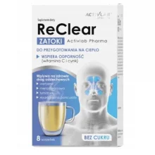 Zdjęcie produktu - ACTIVLAB ReClear Zatoki, 8 saszetek KR&Oacute;TKA DATA 28.10.2026