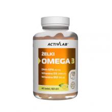 Zdjęcie produktu - Activlab Żelki Omega 3 o smaku cytrynowym, 60 szt.