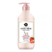 Zdjęcie produktu - Aekyung Shower Mate Goat Milk Strawberry Żel pod prysznic, 800 ml